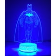 thumbnail image 1 of Batman 3D Night Light Multi Color Changing Illusion Lamp For Children Kids Girls Boys Marvel Fan Gift Christmas Birthday Best Gifts, 1 of 6