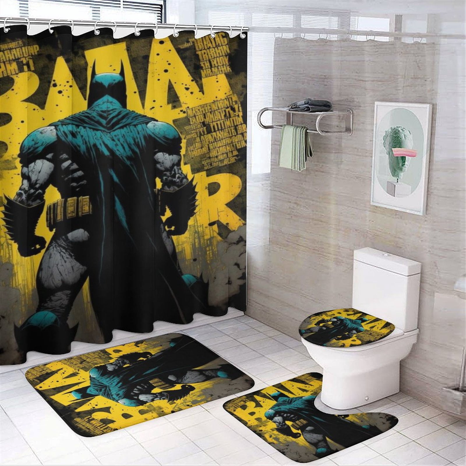 Batman Vs. Joker Toilettenartikel-Set – 2in1 Schaumbad, Shampoo, Parfum & Schlüsselanhänger