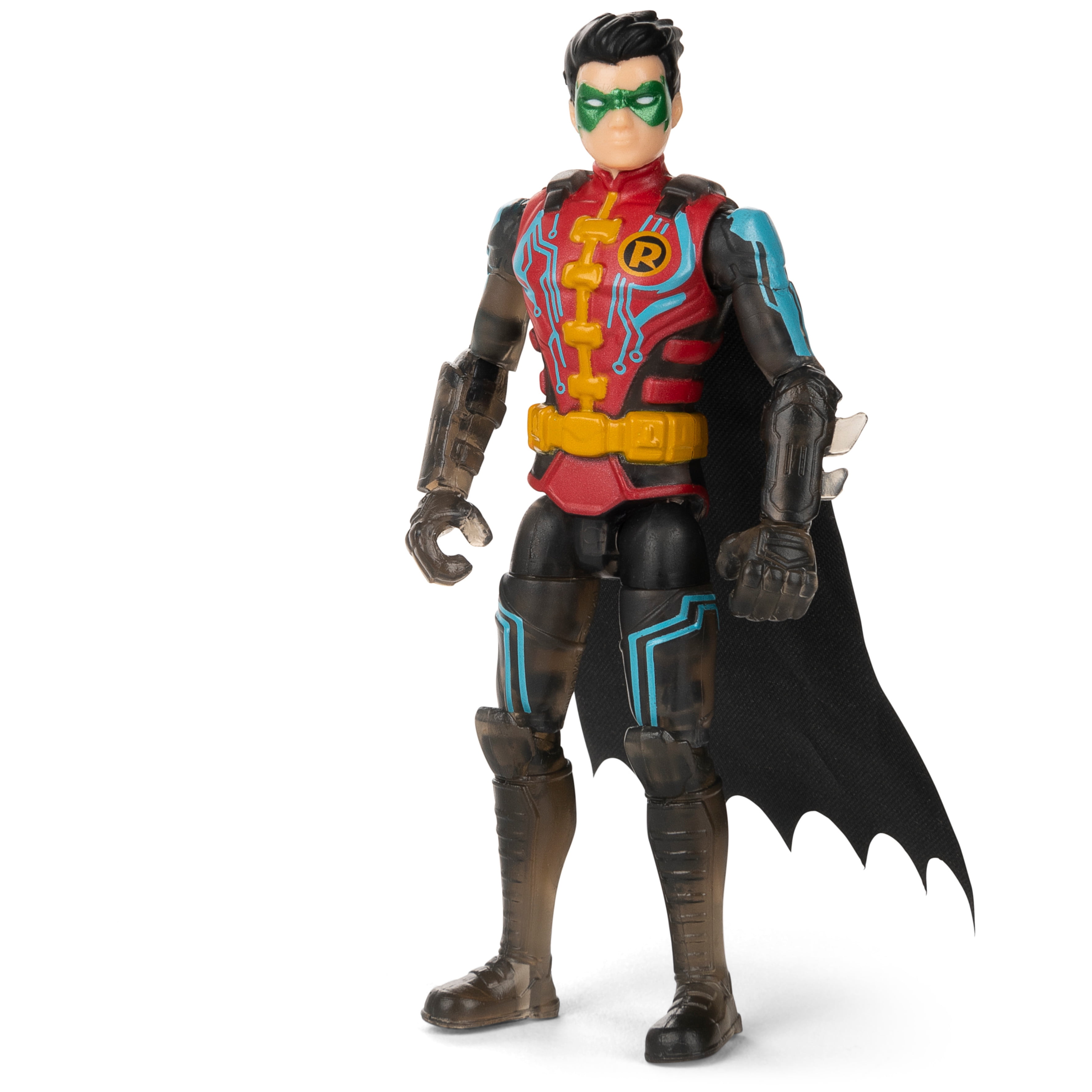 Batman, 4-Inch Robin and Nightwing Action Figures with 6 Mystery Accessories