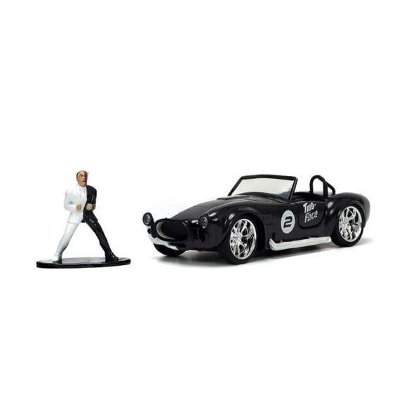 DC Comics 1:32 1965 Shelby Cobra 427 SC Die-cast Car w/ 1.65" Two Face Figure, Toys for Kids and Adults