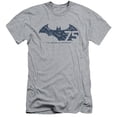 thumbnail image 1 of Batman 75 Year Collage S/S Adult 30/1 T-Shirt-Athletic Heather, 1 of 1