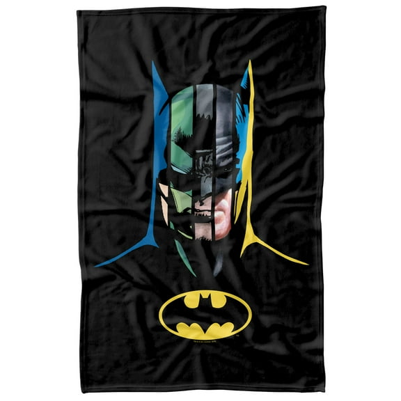 Batman 80 Years Many Faces Fleece Blanket 36' x 58',80 Years Many Faces