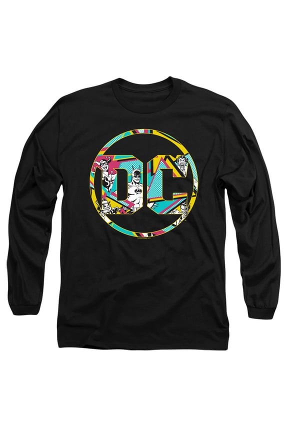 Batman - 80S Bat Logo - Long Sleeve Shirt - Large