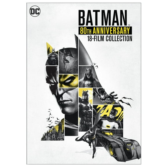 Batman: 80th Anniversary 18-Film Collection (DVD) Warner, Animation