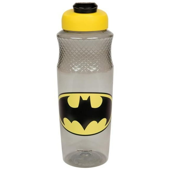Batman 816636 30 oz Batman Classic Logo Sullivan Water Bottle, Black & Yellow