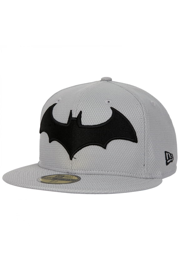 858201-73-8fitte New 52 Logo New Era 59Fifty Fitted Hat - Grey & Black - 7.375 Fitted