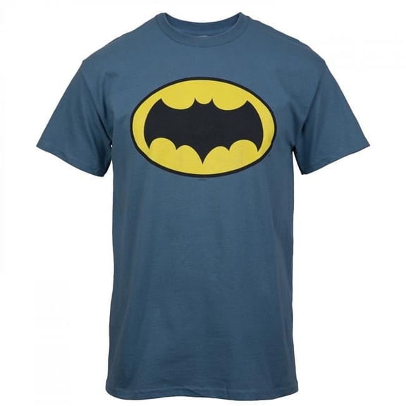 Batman 859349-xlarge Batman Adam West Logo T-Shirt - Grey - Extra Large
