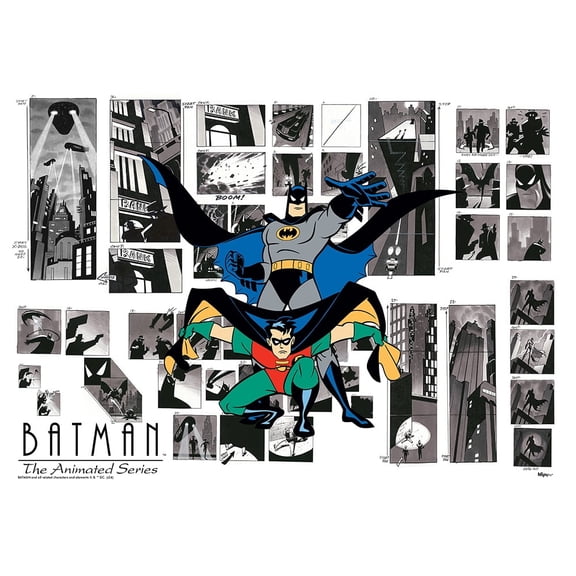 Batman 85th Anniversary (Batman The Animated Series - Storyboard) MightyPrint Wall Art MP24170974
