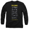 thumbnail image 1 of Batman 85th Anniversary Batmobile on Dark Unisex Adult Long-Sleeve T Shirt, Black, Small, 1 of 3