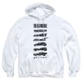 thumbnail image 1 of Batman 85th Anniversary Batmobile on Light Adult Pull-Over Hoodie, White, 3X-Large, 1 of 5