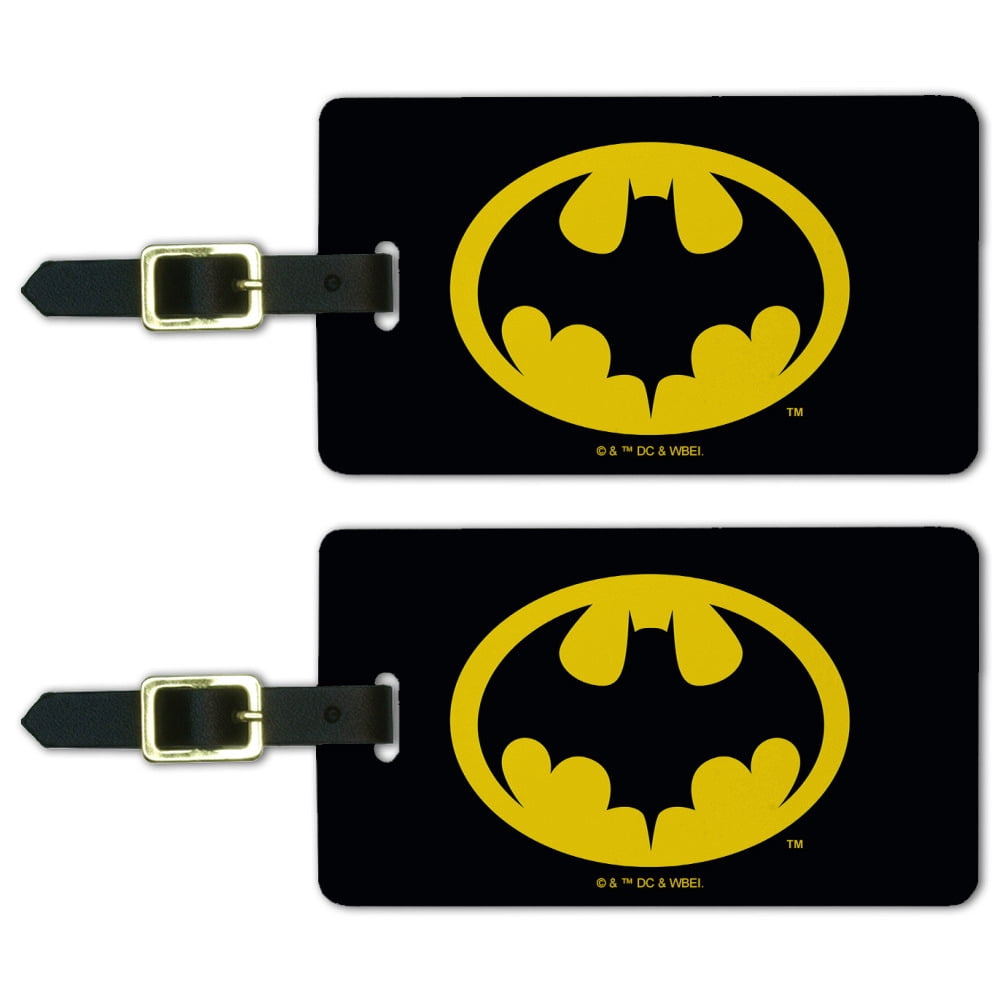 Batman 89 Logo Luggage ID Tags Suitcase Carry-On Cards - Set of 2 ...