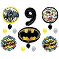 thumbnail image 1 of Batman 9th Birthday Balloons Decoration Supplies Party Ninth Justice League, 1 of 1