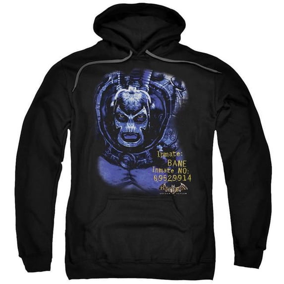 Batman AA & Arkham Bane Adult Pull-Over Hoodie, Black - 5X