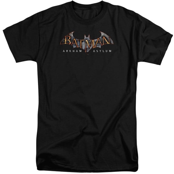 Batman Aa - Arkham Asylum Logo - Tall Fit Short Sleeve Shirt - XX-Large