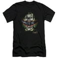 thumbnail image 1 of Batman Aa Crazy Lips Premium Canvas T-Shirt Adult Slim Fit 30/1 Black, 1 of 1