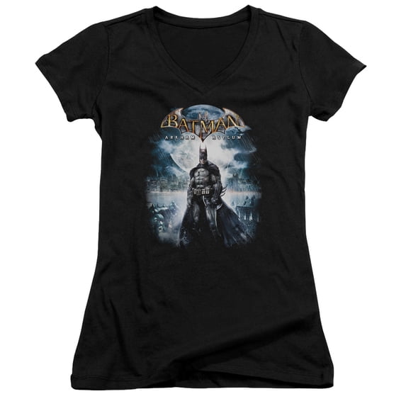 Batman Aa Game Cover Junior Women's T-Shirt V-Neck Black