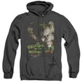 thumbnail image 1 of Batman Aa Welcome To The Madhouse Adult Heather Hoodie Sweatshirt Black, 1 of 1