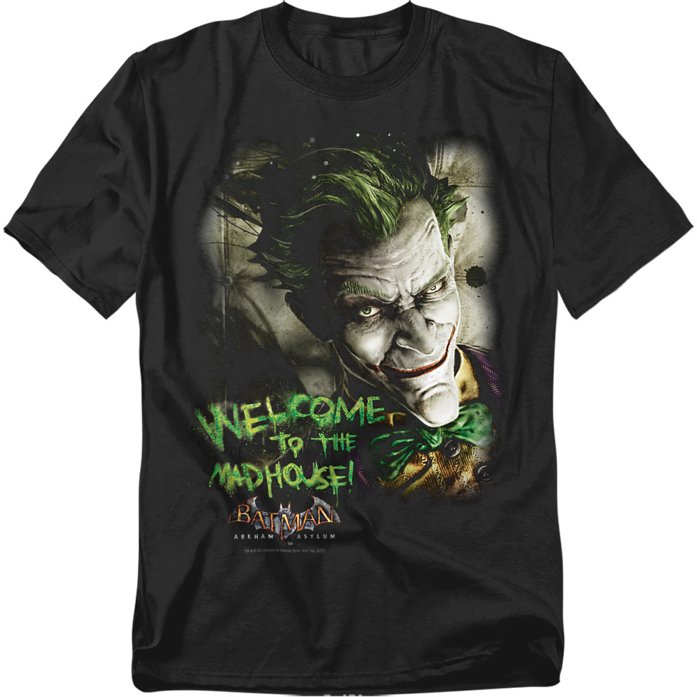 Batman Aa T-Shirt Welcome To The Madhouse Unisex Graphic Tee For Men & Women