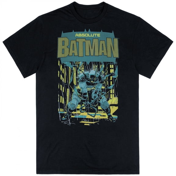 Batman Absolute Gotham City Roof Tops T-Shirt-Medium