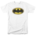 thumbnail image 1 of Batman Airbrush Bat Symbol S/S Adult 18/1 T-Shirt-White, 1 of 1