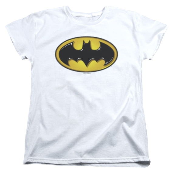 Batman - Airbrush Bat Symbol - Women's Short Sleeve Shirt - Small