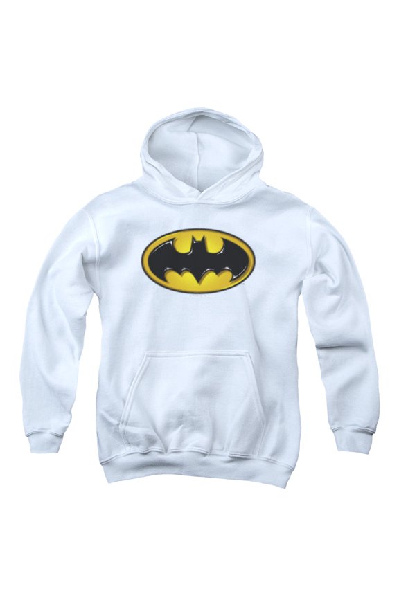 Batman - Airbrush Bat Symbol - Youth Hooded Sweatshirt - Medium