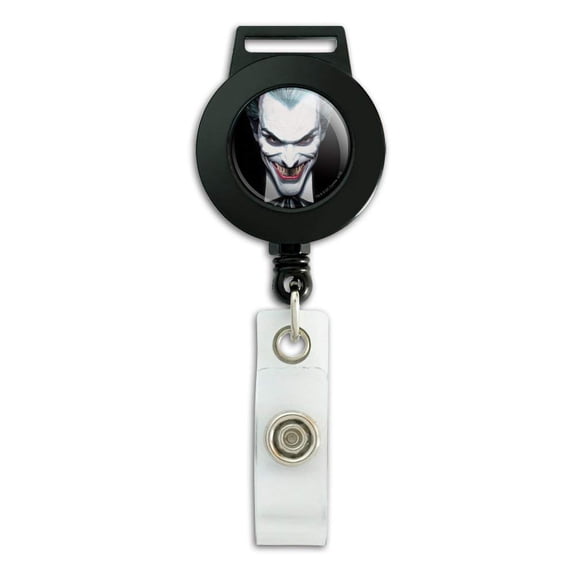 Batman Alex Ross Joker Head Lanyard Retractable Reel Badge ID Card Holder