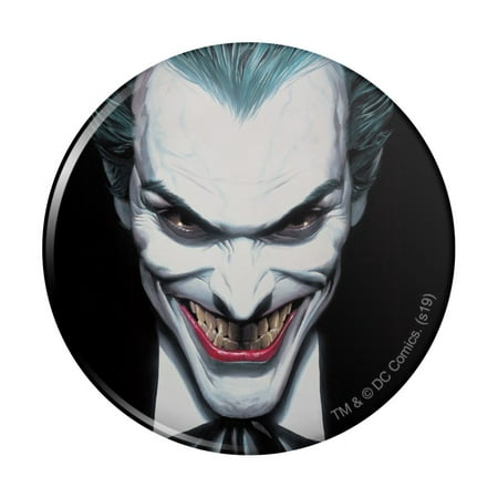 Batman Alex Ross Joker Head Pinback Button Pin