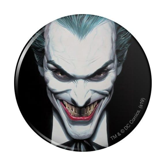 Batman Alex Ross Joker Head Pinback Button Pin