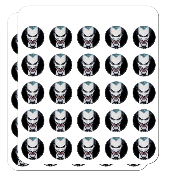 Batman Alex Ross Joker Head Planner Calendar Scrapbooking Crafting Stickers