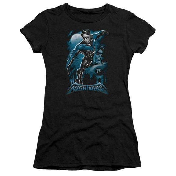Batman All Grown Up S/S Junior Women's T-Shirt Sheer Black