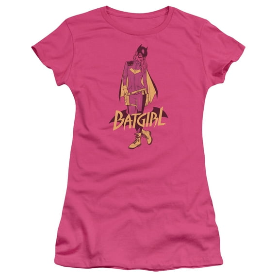 Batman All New Batgirl S/S Junior Women's T-Shirt Sheer-Hot Pink