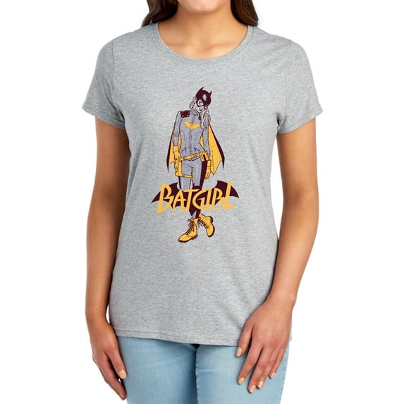 Batman All New Batgirl Women's T Shirt, Athletic Heather, Medium