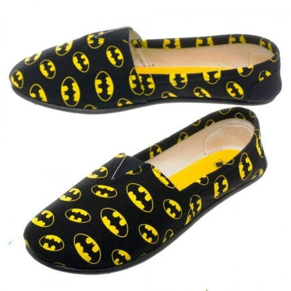 Batman All Over Print Slip On Canvas Shoes Slippers Adult Medium