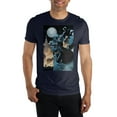 thumbnail image 1 of Batman And Catwoman Kiss Men's Black T-Shirt Tee Shirt-Medium, 1 of 2