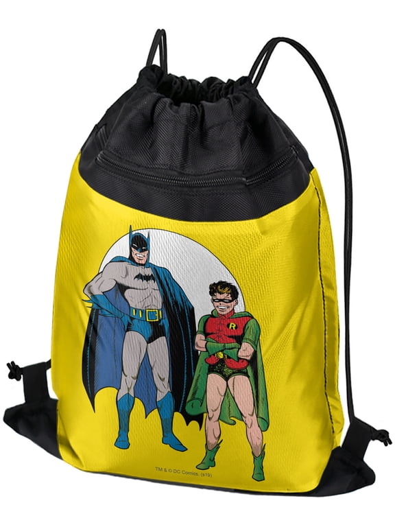 And Robin Drawstring Backpack Sports Bag Sackpack 17" x 13", Perfect for Gym, Yoga or Practice