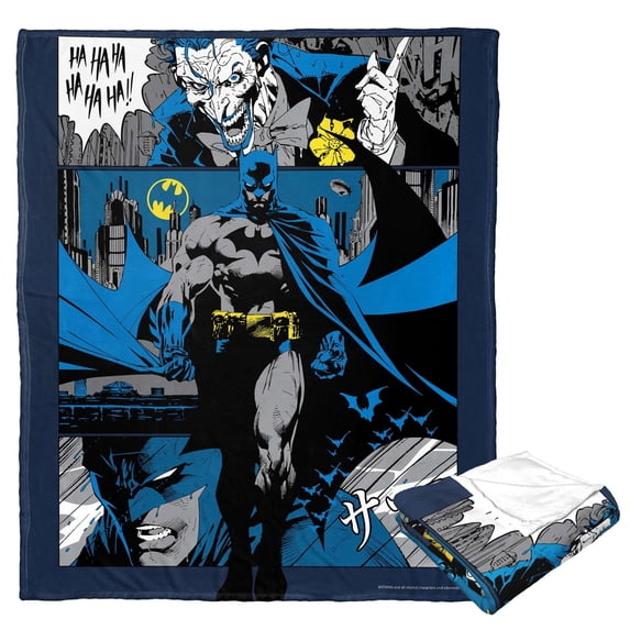Batman Anime Joker Kids Silk Touch Throw Blanket