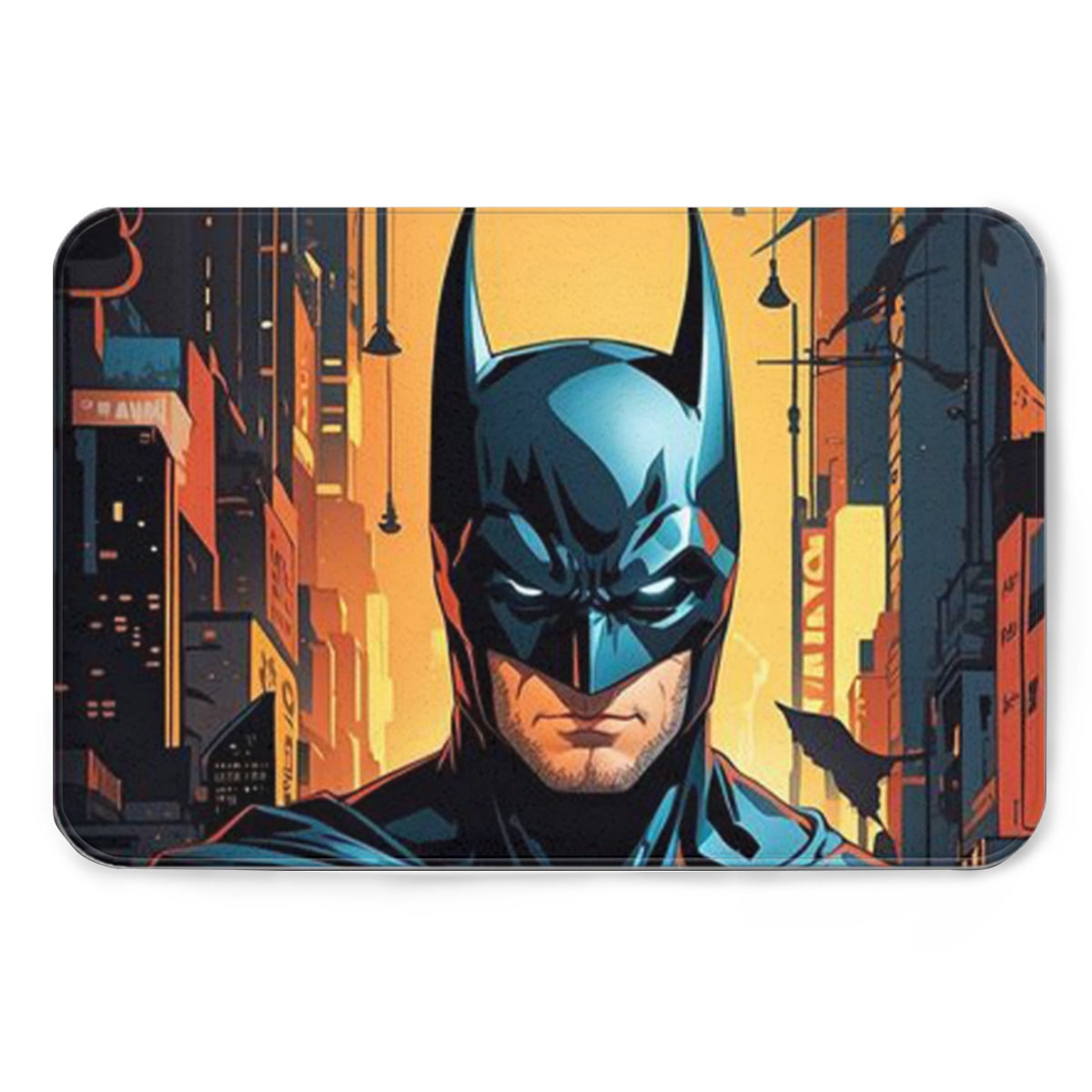 Batman Anime Plush Print Carpet Floor Mat Suitable for Bedroom, Living