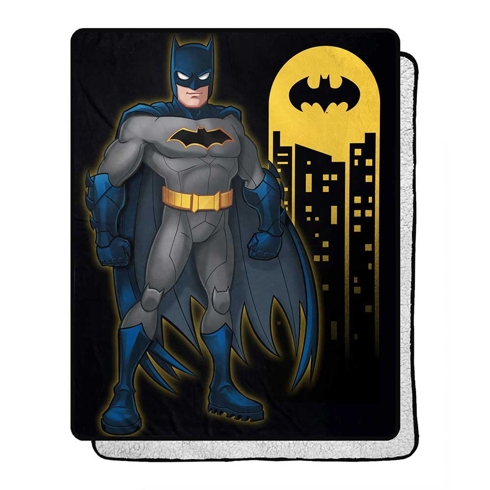 Batman Answer The Call Silk Touch Sherpa Blanket - Walmart.com