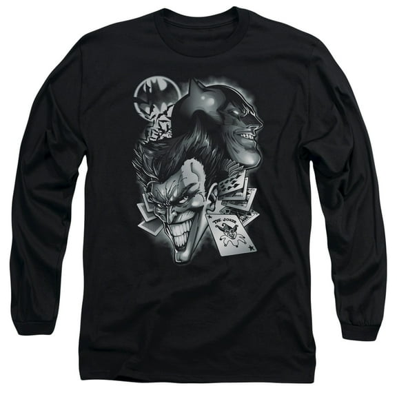 Batman Archenemies Long Sleeve Adult 18/1 T-Shirt Black