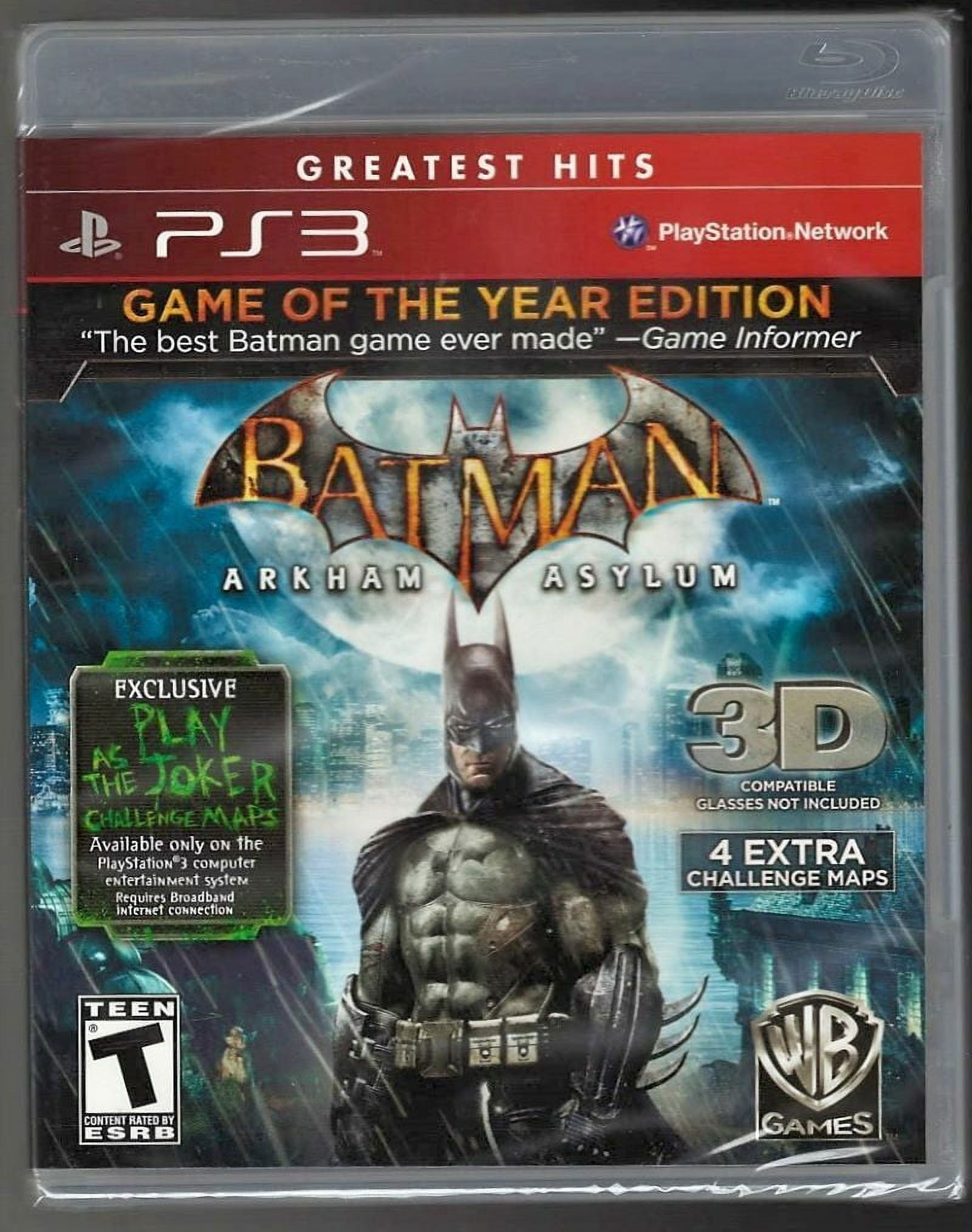 Batman Arkham Asylum: Game of the Year (Greatest Hits) PS3 (Brand New Factory Se