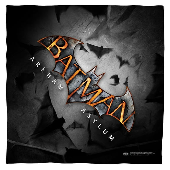 Batman Arkham Asylum - Logo - Bandana - 22" x 22"