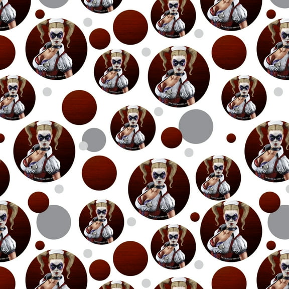 Batman Arkham Asylum Video Game Harley Quinn Premium Gift Wrap Wrapping Paper Roll