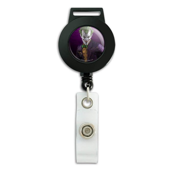 Batman Arkham Asylum Video Game Joker Lanyard Retractable Reel Badge ID Card Holder