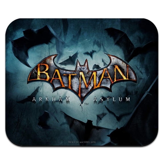 Batman Arkham Asylum Video Game Logo Low Profile Thin Mouse Pad Mousepad