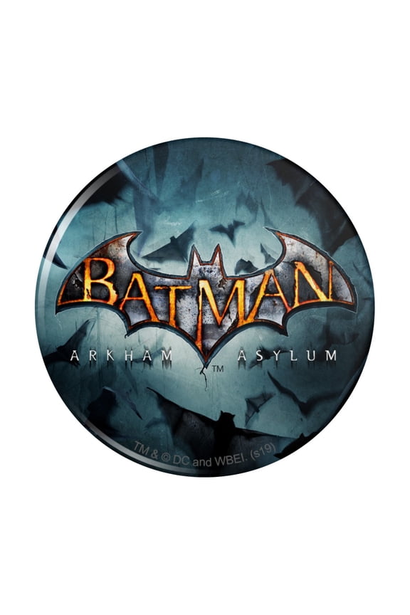Batman Arkham Asylum Video Game Logo Pinback Button Pin