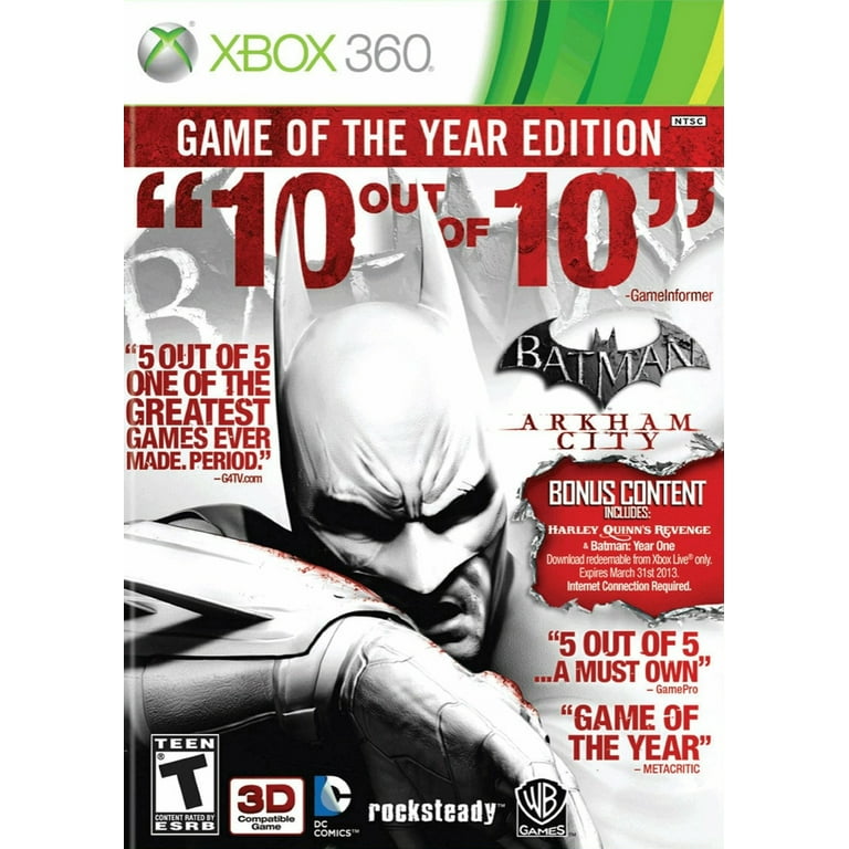 Batman arkham city xbox 360 hotsell backwards compatibility
