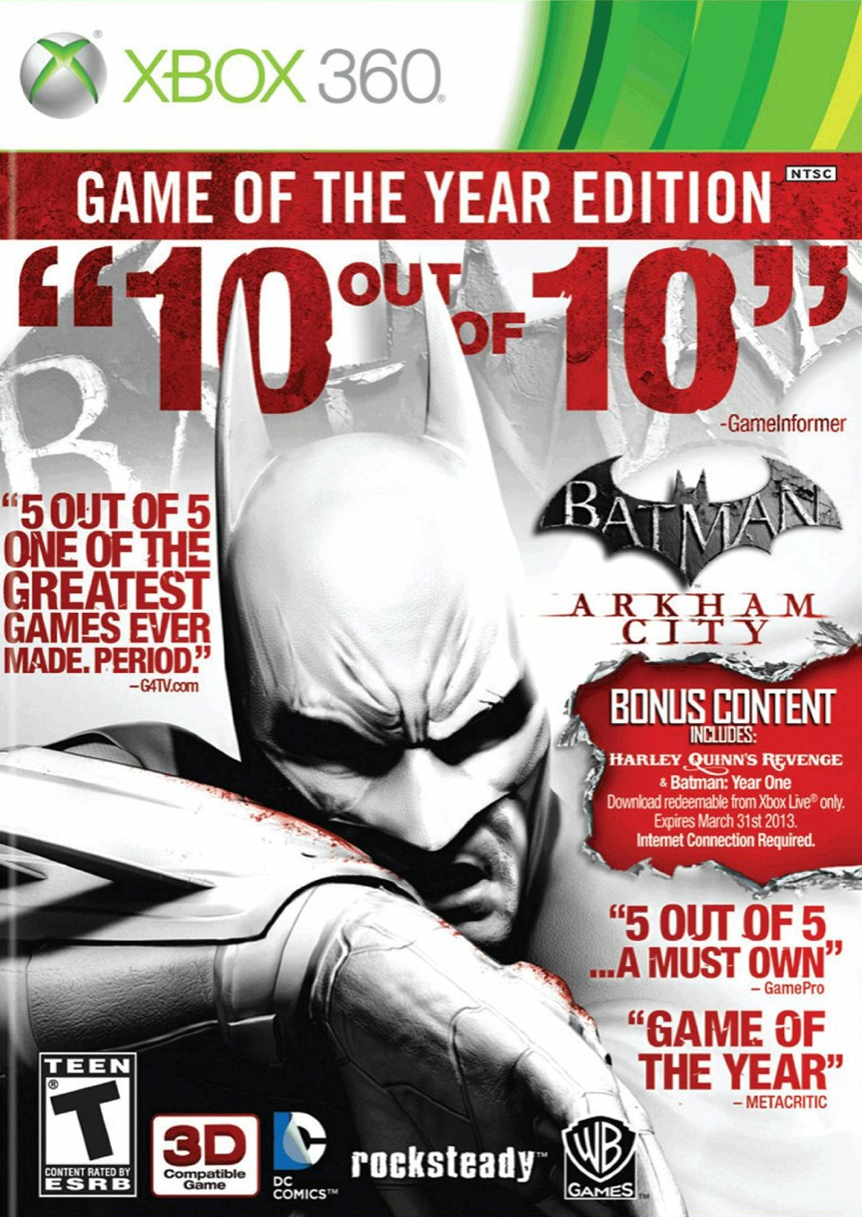 Batman Arkham City Game Of The Year (XBOX 360) - image 1 of 63