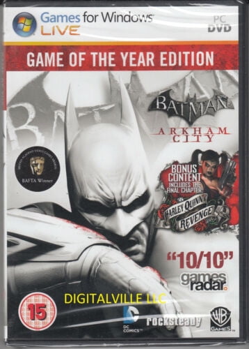 Batman Arkham City Game of the Year PC Brand New Factory Sealed GOTY Version Catalog