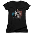 thumbnail image 1 of Batman Arkham City Two Face Junior Women's T-Shirt V-Neck Black, 1 of 1
